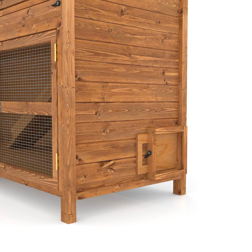 6ft Chartwell Triple Rabbit Hutch - Home & Roost