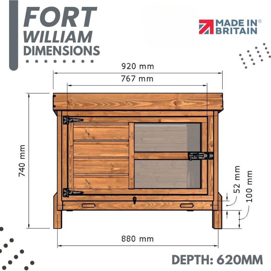 Fort William 3ft Hutch