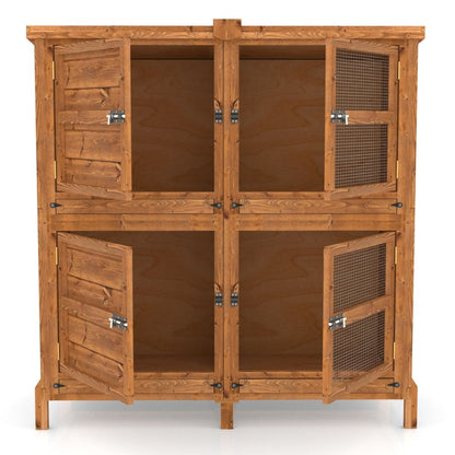 4ft Chartwell 2 Tier Guinea Pig Hutch for keeping your Pets separate