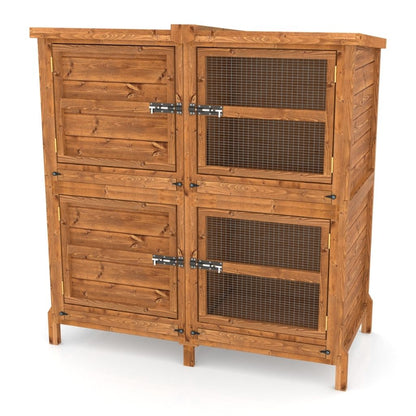 4ft Chartwell 2 Tier Guinea Pig Hutch for keeping your Pets separate