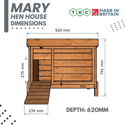 3ft Mary Hen House - Home & Roost