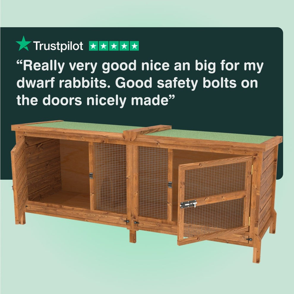 6ft Chartwell Single Luxury Rabbit Hutch – The Hutch Company