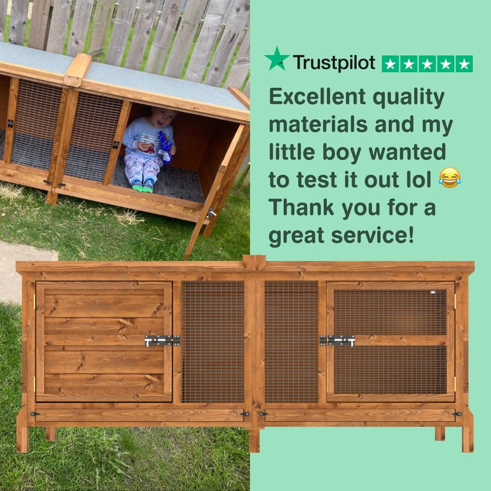 6ft Chartwell Single Luxury Rabbit Hutch – The Hutch Company