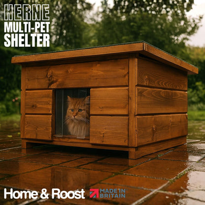 Herne Multi-Pet Animal Shelter — Perfect for Cats, Rabbits, Guinea Pigs, and Other Small Animals