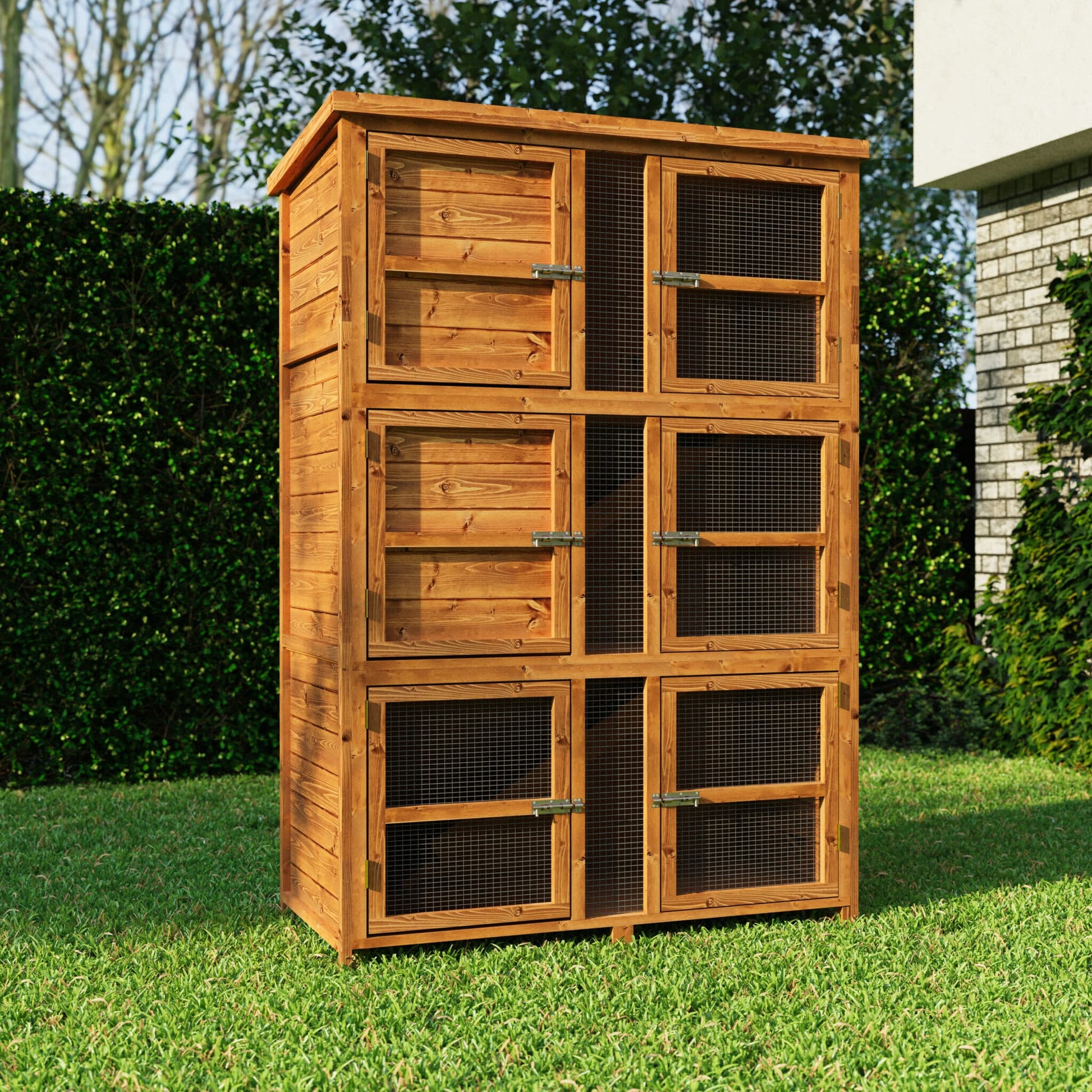 4ft Chartwell Triple Rabbit Hutch No - Main Image