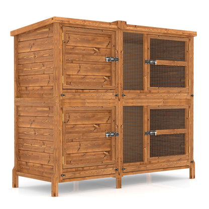 5ft Chartwell 2-Tier Rabbit Hutch for Keeping your Pets Separate