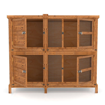 5ft Chartwell 2-Tier Rabbit Hutch for Keeping your Pets Separate