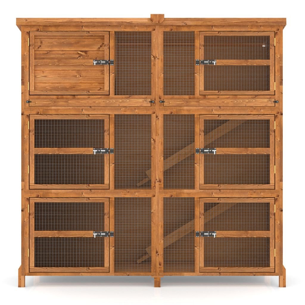 6ft Chartwell Triple Rabbit Hutch