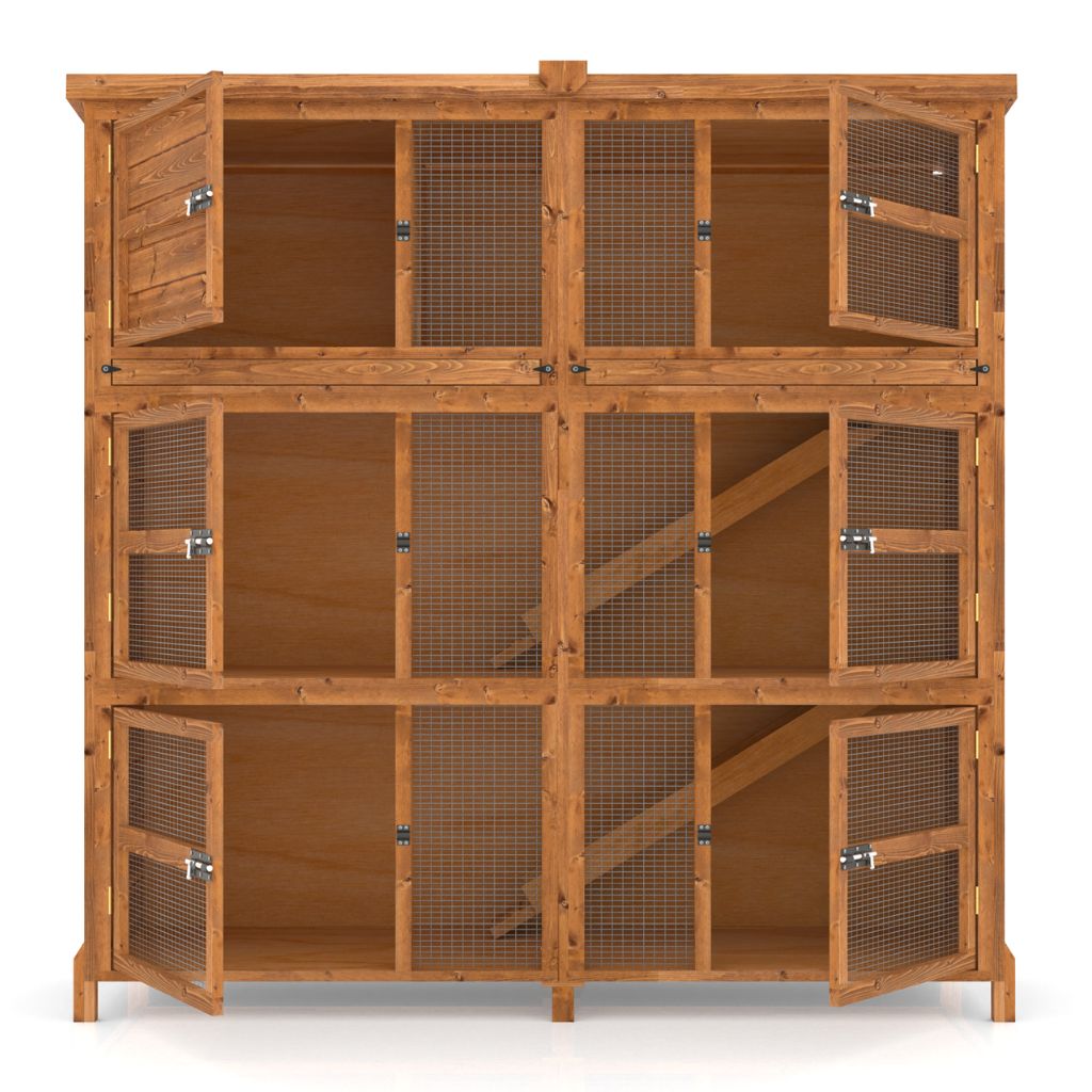 6ft Chartwell Triple Rabbit Hutch