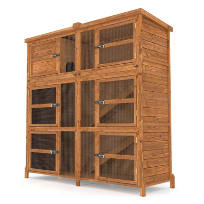 6ft Chartwell Triple Rabbit Hutch