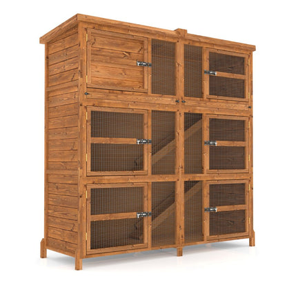 6ft Chartwell Triple Rabbit Hutch