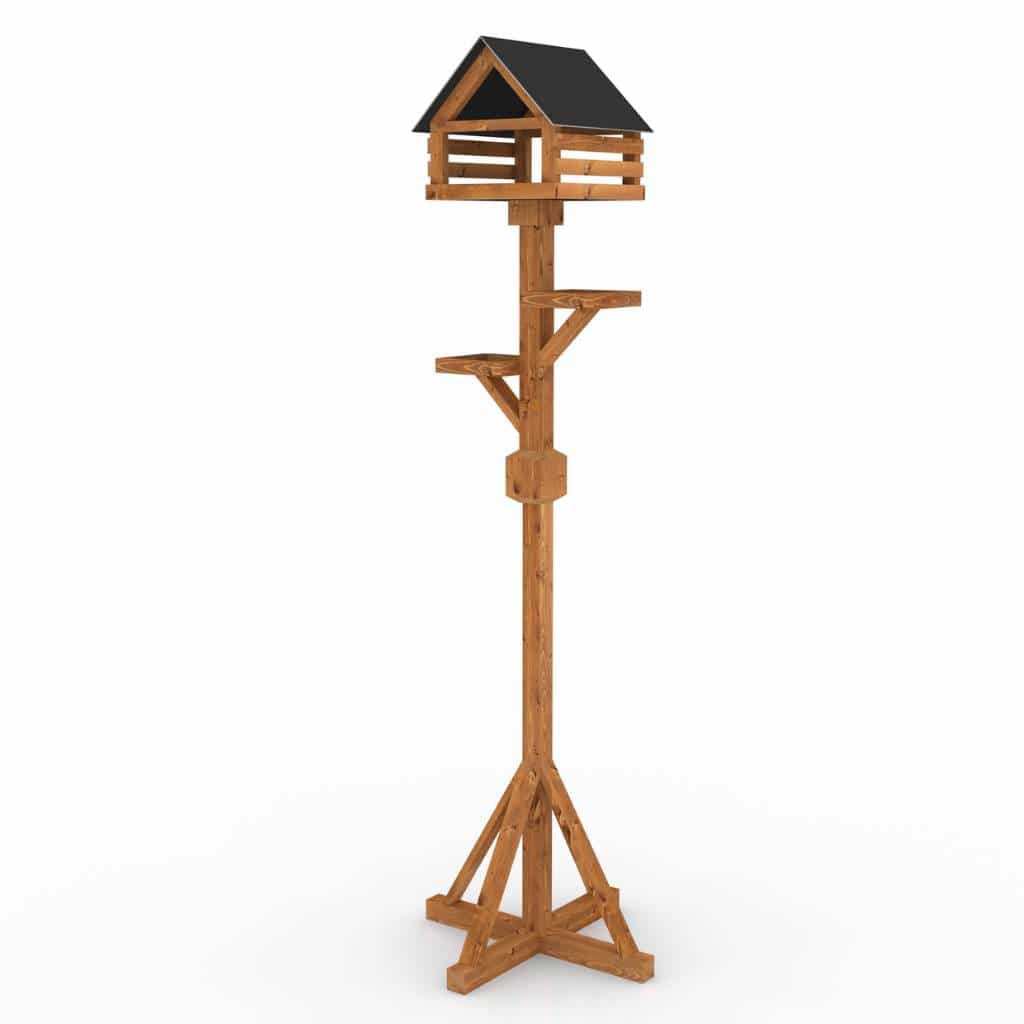 Calvine Modern Deluxe Bird Table With Slate-Effect Roof | Brand New To ...