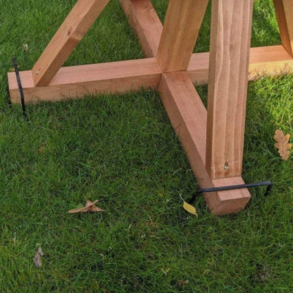 Fordwich Green XL Deluxe Bird Table | Unique Log Lap Design | Delivered In Only 3 Parts - Home & Roost