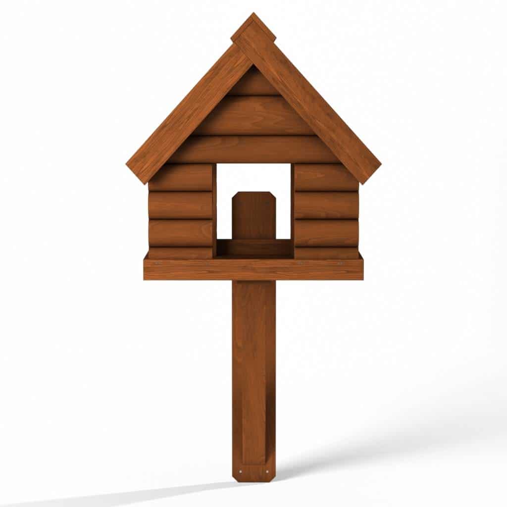 Fordwich Black Wall Mounted Bird Table | Log Lap Design | Delivered In Two Parts - Home & Roost