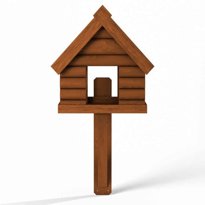 Fordwich Black Wall Mounted Bird Table | Log Lap Design | Delivered In Two Parts - Home & Roost