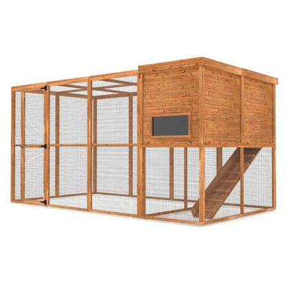 Oxford Retreat Rabbit Hutch & Run – 12ft x 6ft Walk-In Enclosure