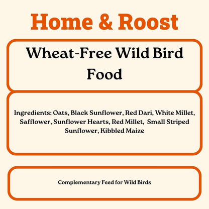 Home & Roost Wheat-Free Bird Seed Mix 2.5kg - 20kg