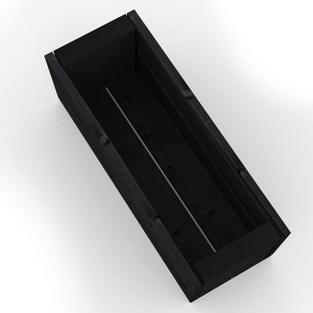 Planter Hastings Black Garden Wooden Raised Trough