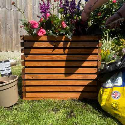 Square Sussex Planter Tan